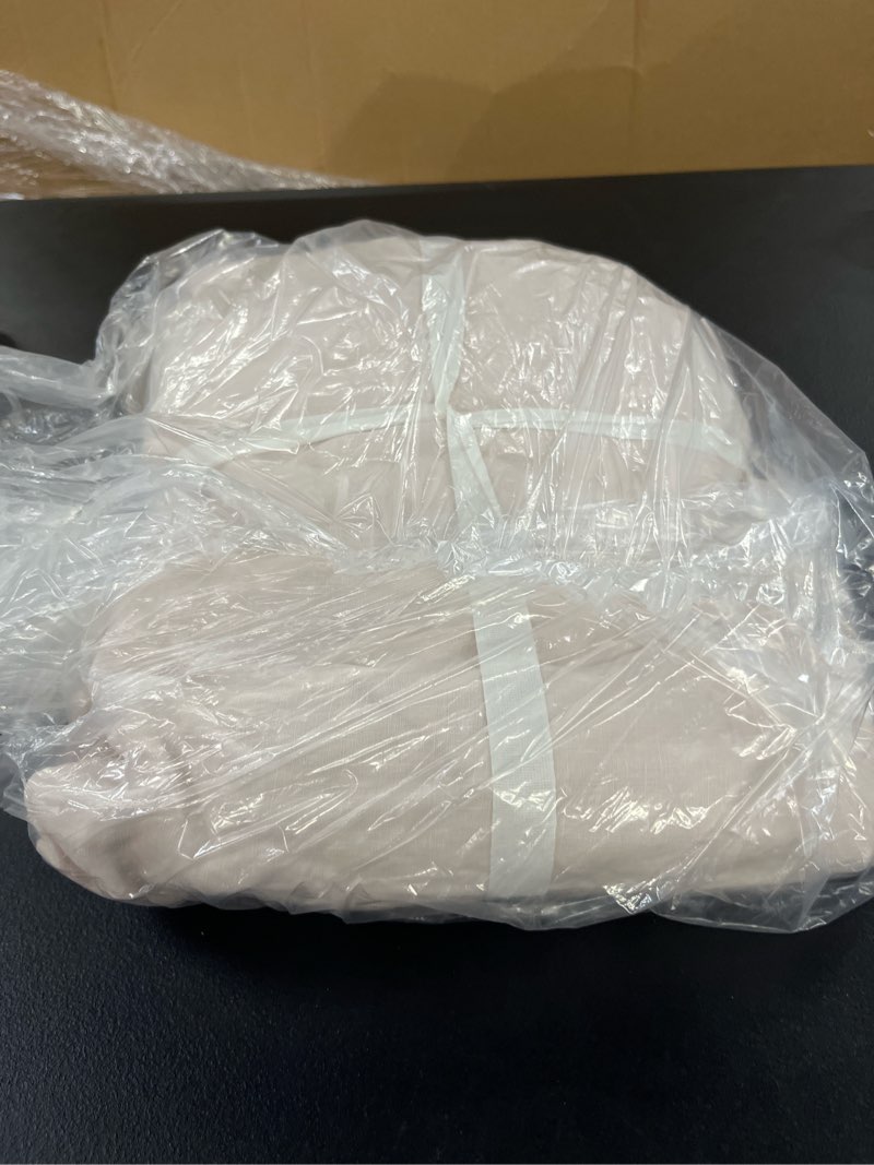 Condition photo showing Good Condition for european linen fitted sheet set, king, soft blush