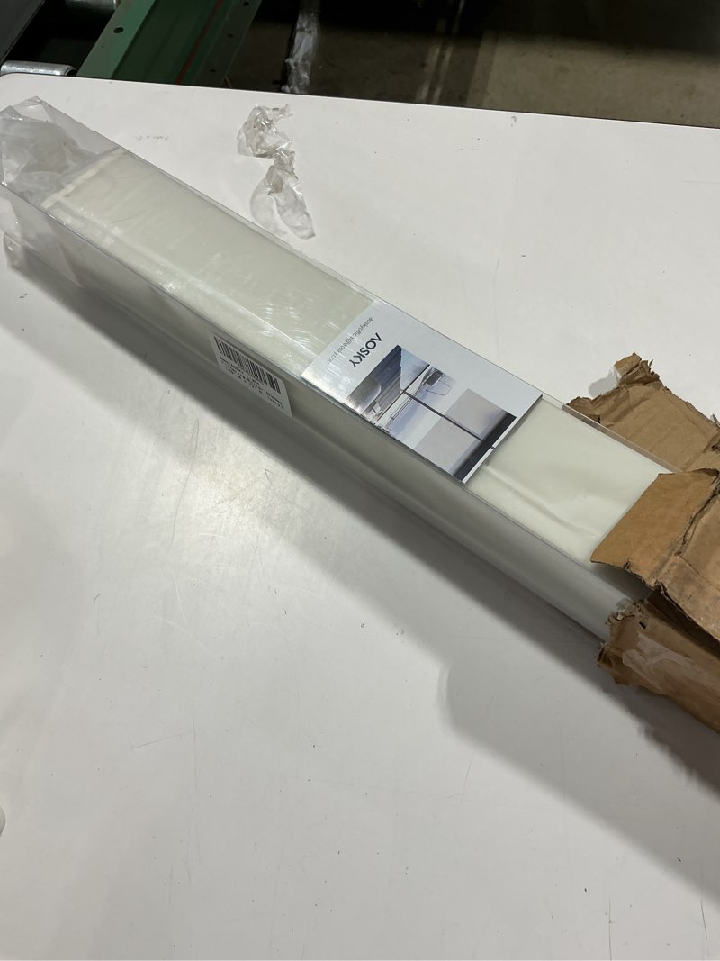 Condition photo showing As Is for aosky light filtering roller shades cordless blinds for windows, 1% openness free-stop shades with v