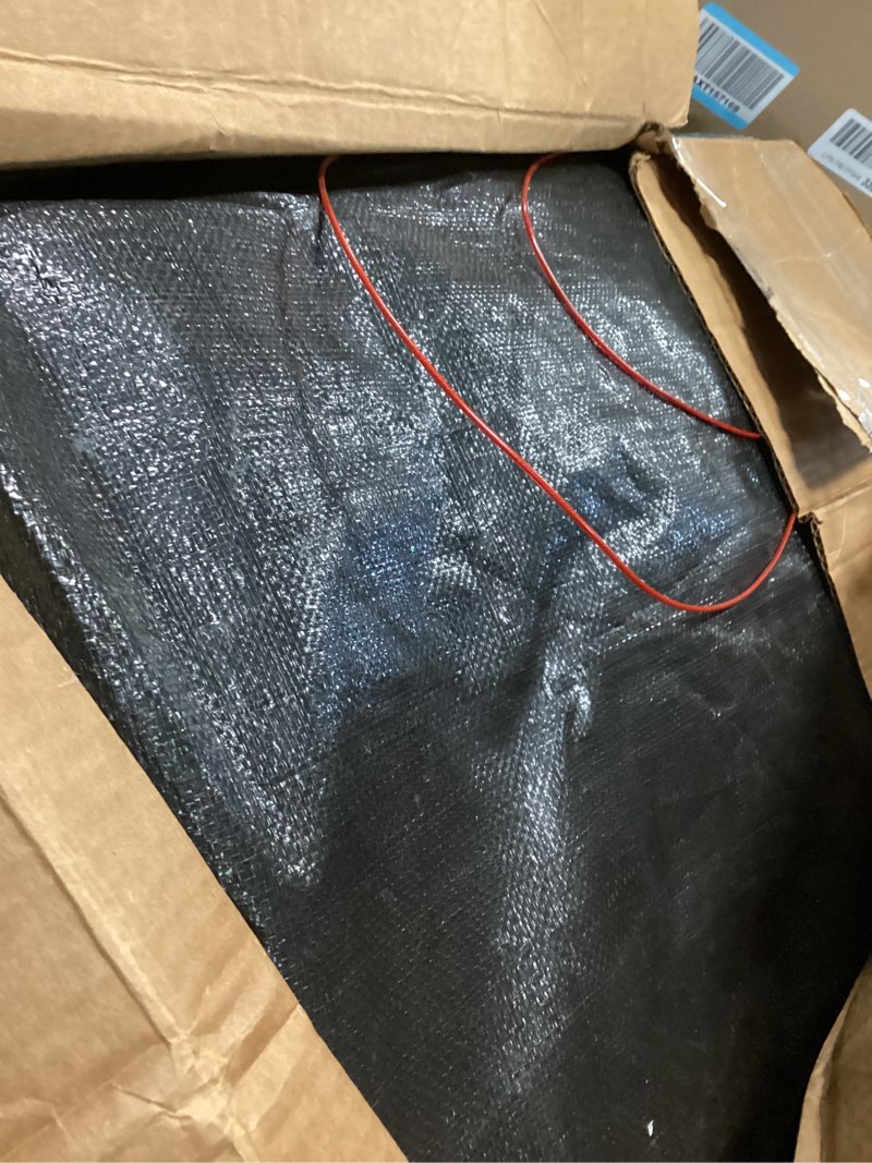 Condition photo showing As Is for Pool Mate 18 x 33 ft Extra Strength Silver Winter Oval Pool Cover for Above Ground Pools, 4 ft Overlap (22 x 37 ft Cover Size), Solid 12 x 12 Scrim, 3.7 oz/yd2, 15-Year Warranty, Style: 331833-4-PM Extra-Strength 18 x 33-ft. Pool