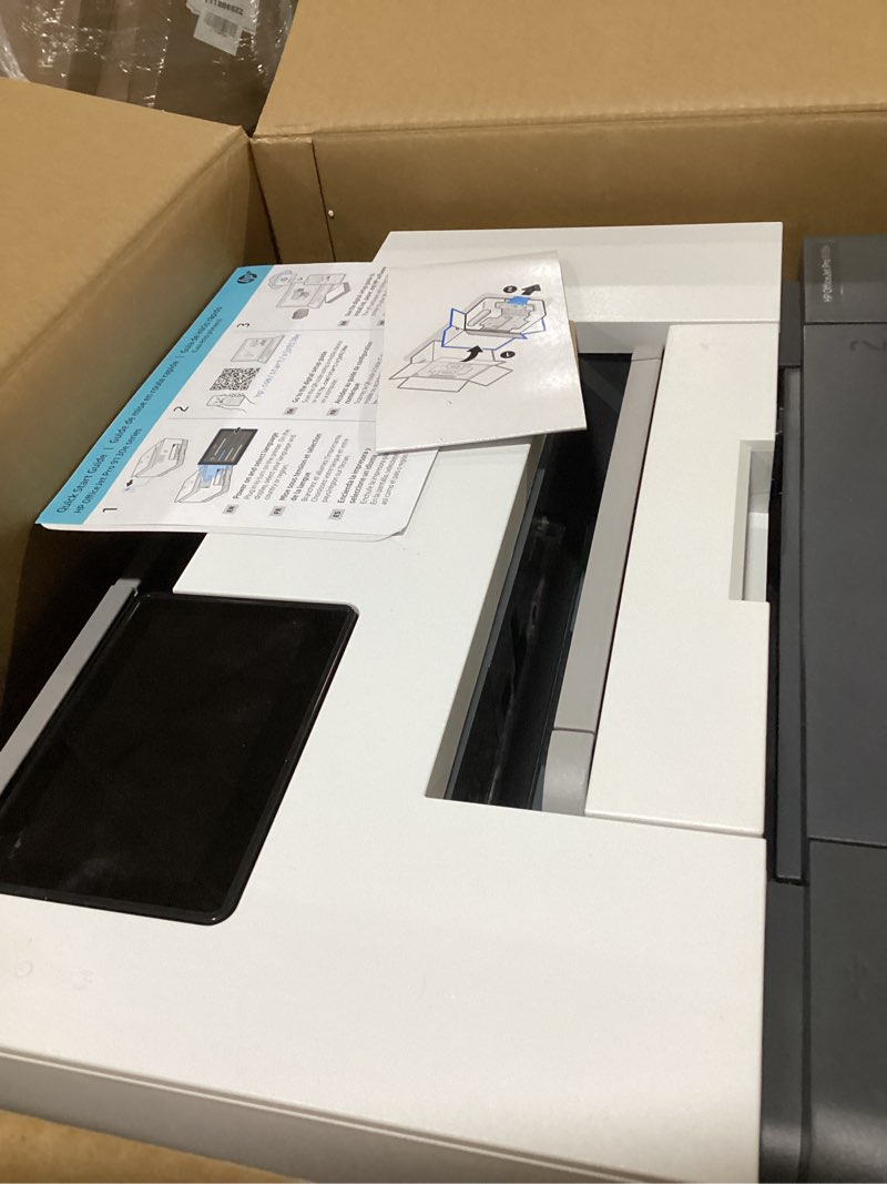Condition photo showing As Is for hp officejet pro 9135e wireless all-in-one color inkjet printer, print, scan, copy, fax, adf, duplex printing best-for-office, 3 month instant ink trial included, ai-enabled (404m0a)