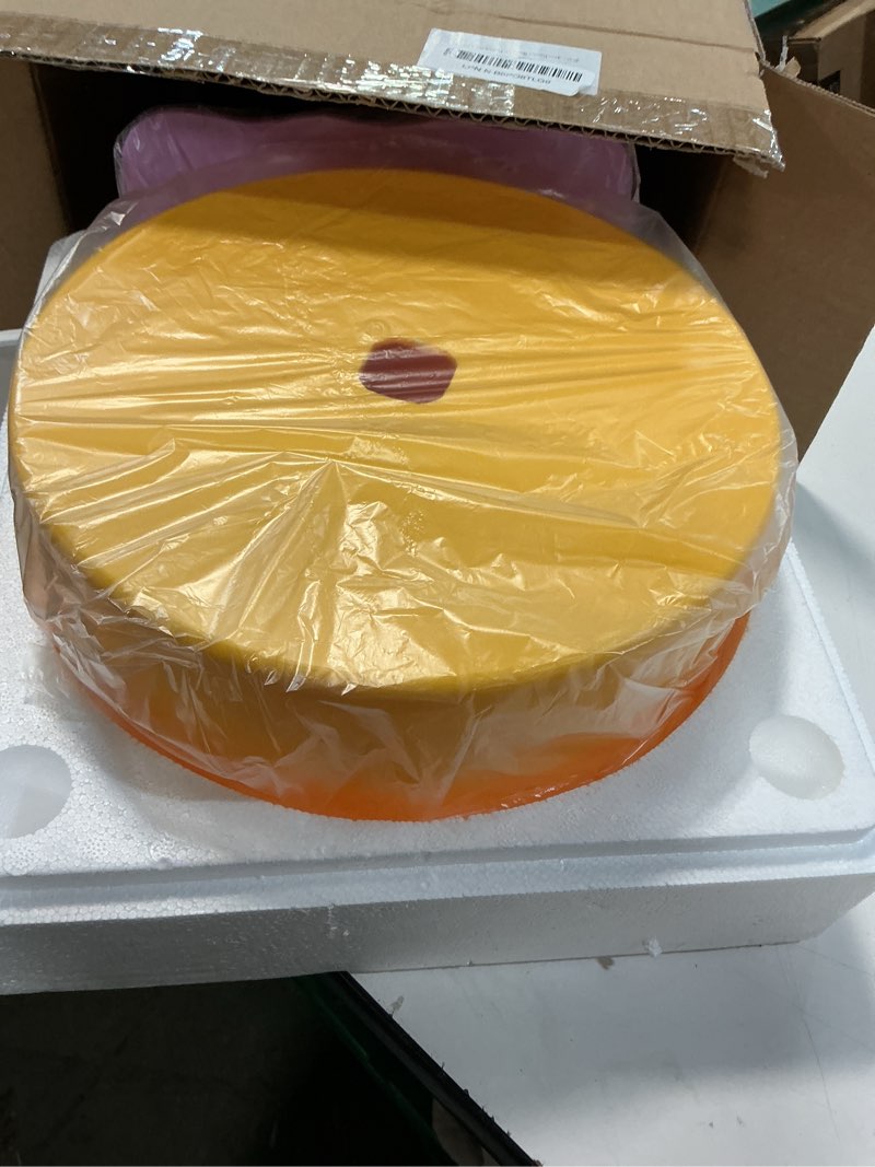 Condition photo showing Good Condition for quiet hamster wheel 10.2 inch dual-bearings silent small animals running exercise wheel height adjustable for syrian hamsters, gerbils, rats, or other small pets, passionfruit yellow 10.2inch passionfruit yellow