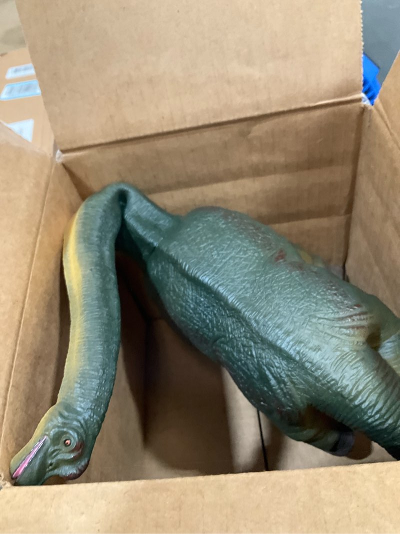 Condition photo showing As Is for recur jumbo brachiosaurus toys large 20.5 jurassic toys dinosaur figure toy safe odorless hand-painted figurines for kids realistic design replica ideal collectors gift ages 3 +