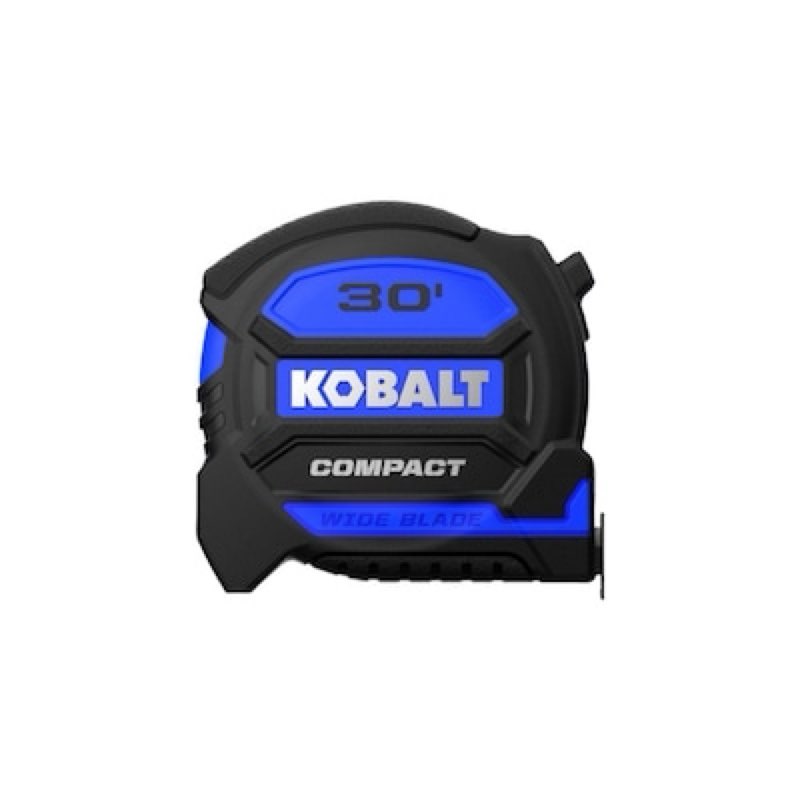 kobalt blue compact 30-ft tape measure