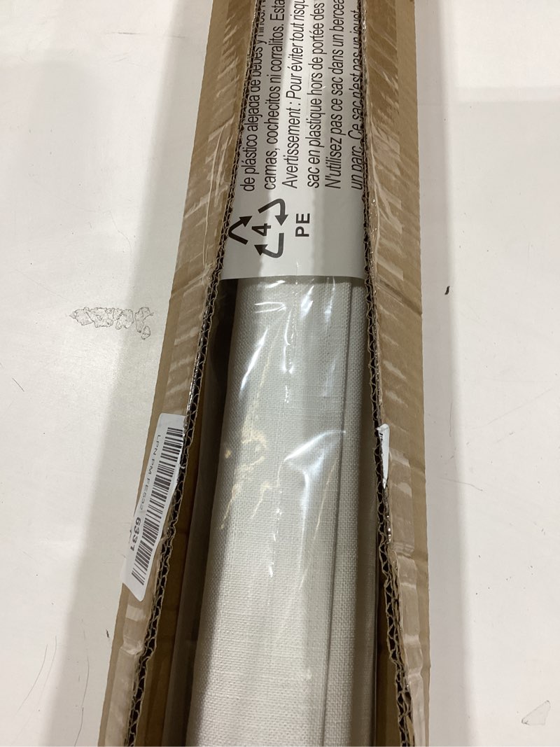 Condition photo showing Good Condition for lazblinds no tools no drill tdbu cordless roman shades for window, thermal insulated uv blocking, 100% blackout fabric blinds for bedroom & living room, 36" w x 64" h, blackout - white blackout - white 36"w x 64"h