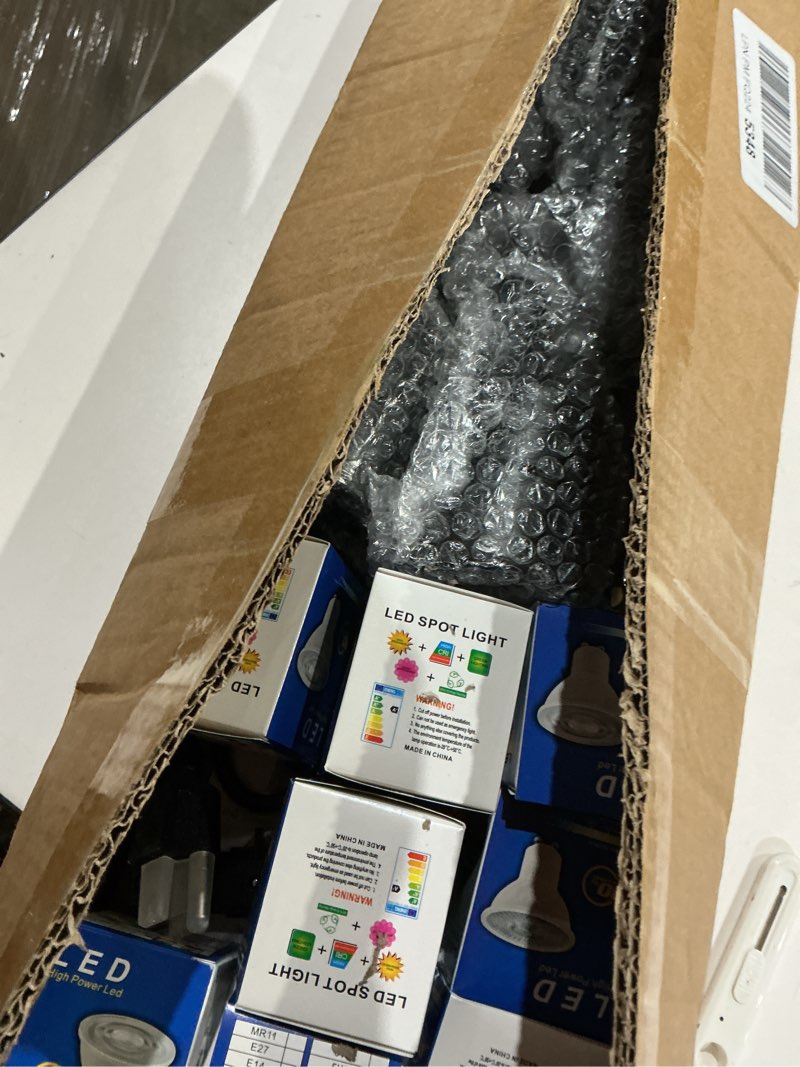 Condition photo showing Good Condition for led track lighting kit, 3cct 10w track lights heads 3000k/4000k/6000k adjustable with 13.1ft h-type track light rails 12pcs ceiling spotlight fixture replaceable gu10 bulb black 3cct gu10 12 heads kit