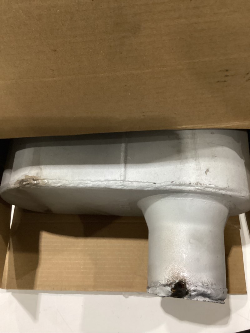 Condition photo showing As Is for Thrush Muffler Deep Race Tone (Most Applications) Inlet 2.5 Pipe Connection Offset Outlet 2.5 Offset