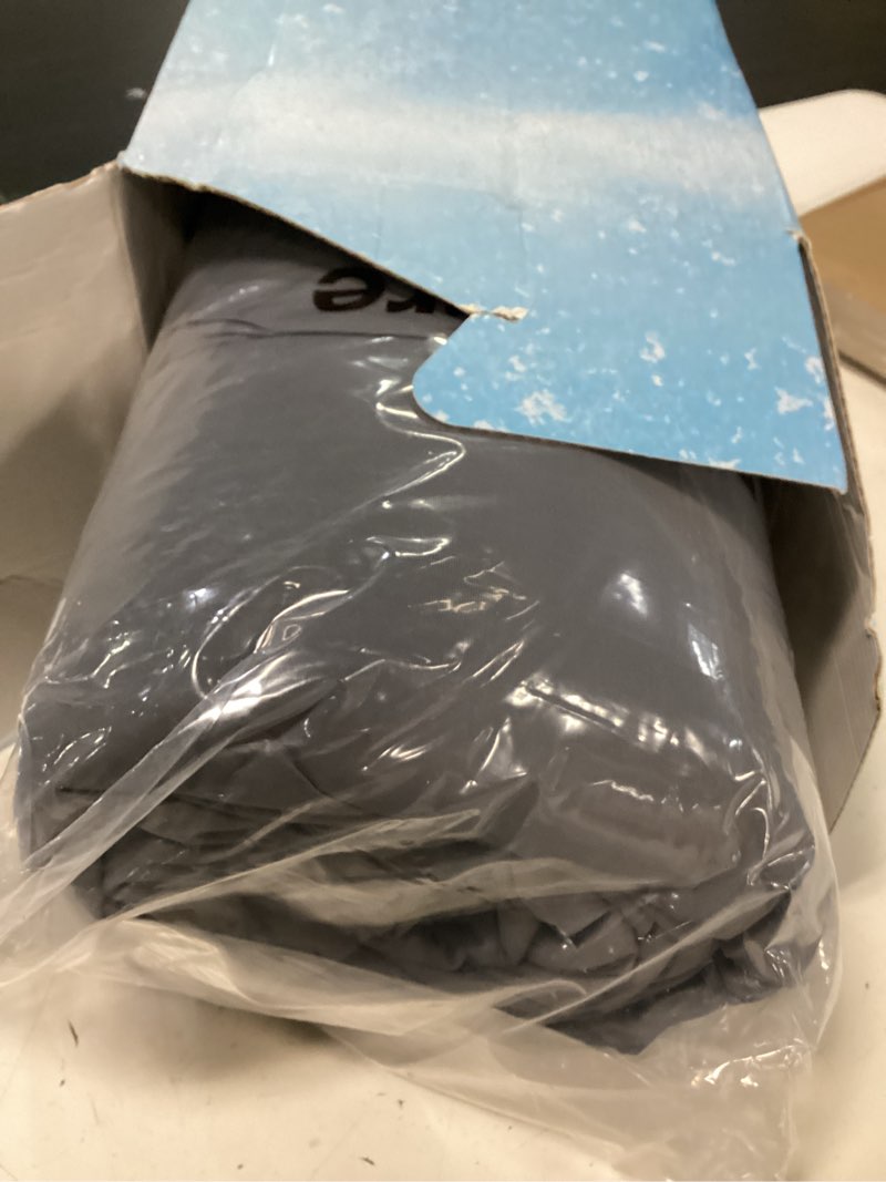 Condition photo showing New/Like New for bedsure cooling blankets for hot sleepers - cooling comforter, cold summer blanket queen size for bed, ice breathable and lightweight gift for night sweats, dark grey, 90x90 inches dark grey queen (90" x 90")