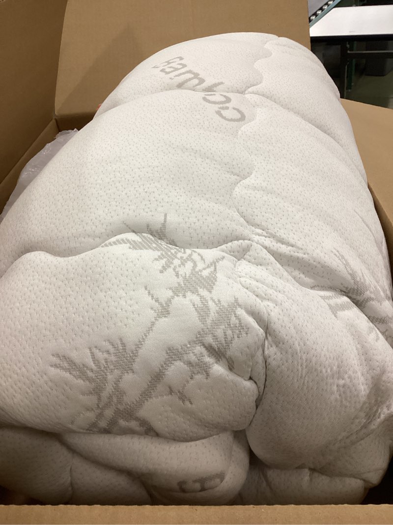 Condition photo showing Good Condition for BEDLORE Queen Mattress Topper Viscose Derived from Bamboo, Thick Pillow Top Mattress Pad with Stretchable Pockets for 6-18 inches Mattress, Soft Breathable Mattress Topper for Back Pain Relief 1 White Queen