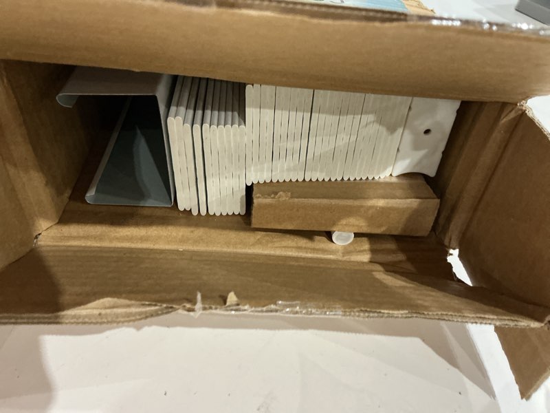 Condition photo showing Good Condition for lotus & windoware cordless, 2 inch faux wood blind, 34.5" wide x 60" long, window blinds, blinds & shades, blinds for indoor windows, smooth, bright white - 34.5" x 60",bright white 34.5"w x 60"h bright white