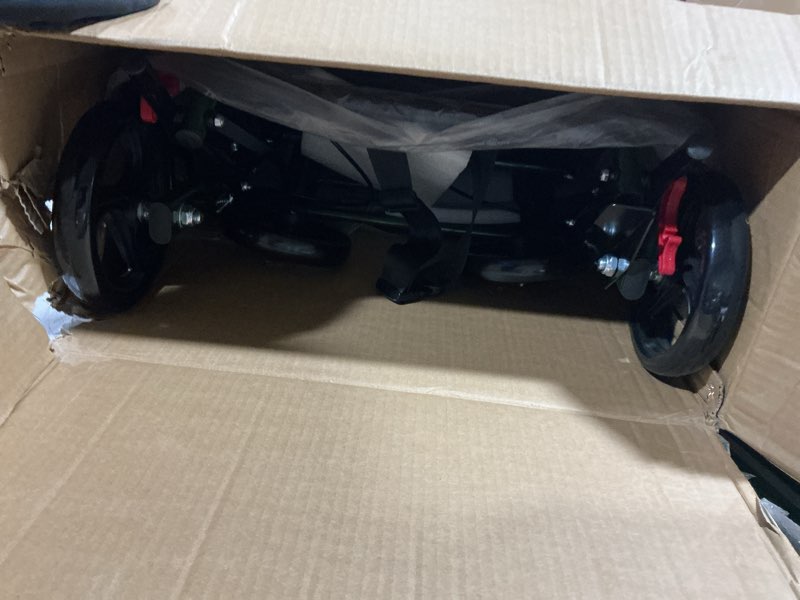 Condition photo showing Good Condition for transport wheelchairs for adults lightweight foldable transport chair with telescopic handle, portable folding travel transfer wheel chairs for seniors blue 18"
