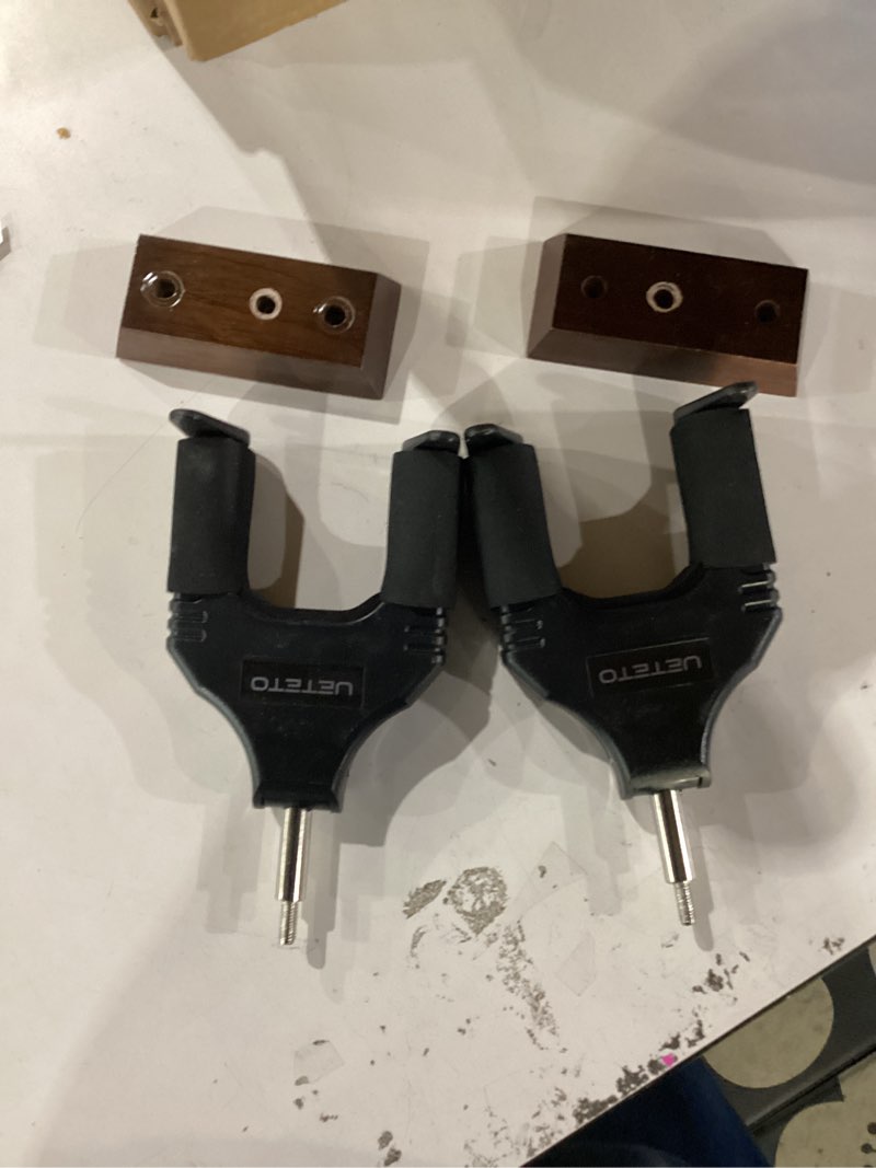Condition photo showing Good Condition for Hard Wood Base Guitar Hook Auto Locking for Acoustic, Classical, Electric, Bass Guitars, Ukuleles - 2 Pack