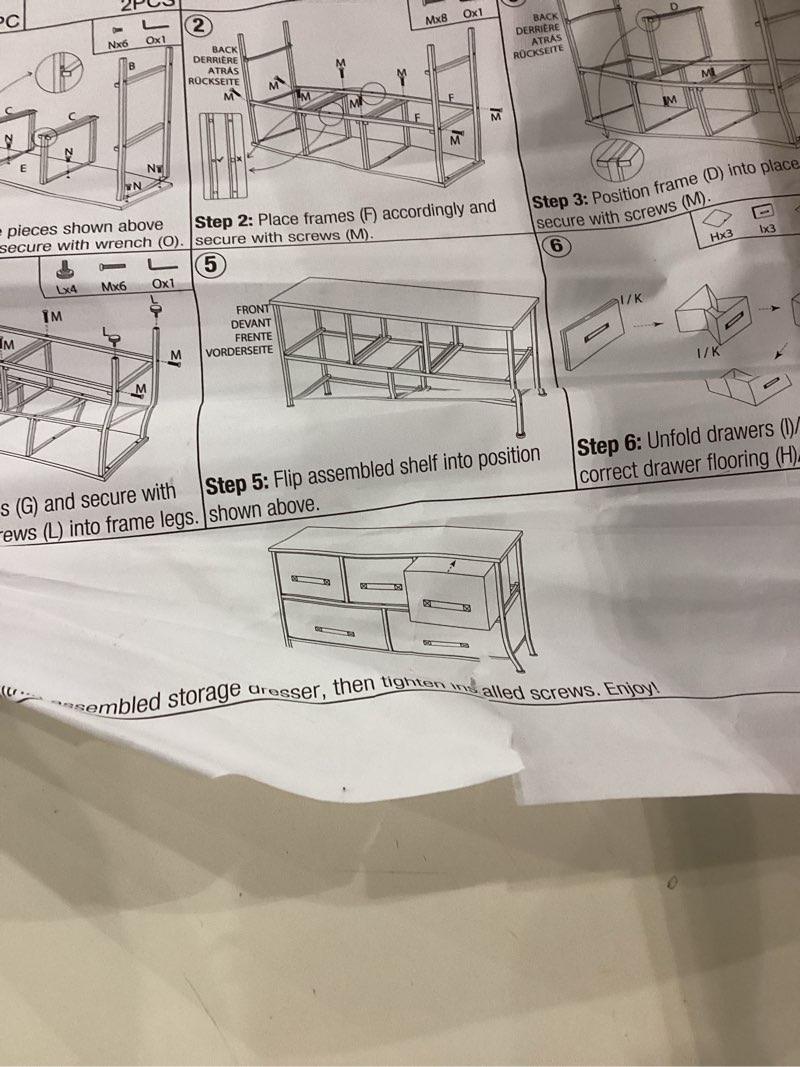 Storage cube Dresser