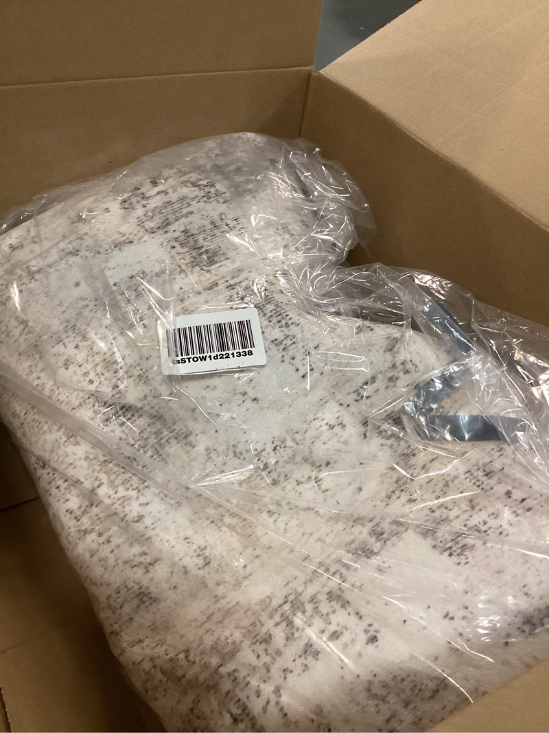 Condition photo showing Good Condition for 3x8 Washable Runner Rug Beige Grey Neutral Abstract Hallway Kitchen Living Room Bedroom Non Slip Throw Rug Soft Low Pile Indoor Carpet for Entrance Laundry Bathroom 3'x8' Beige/Grey