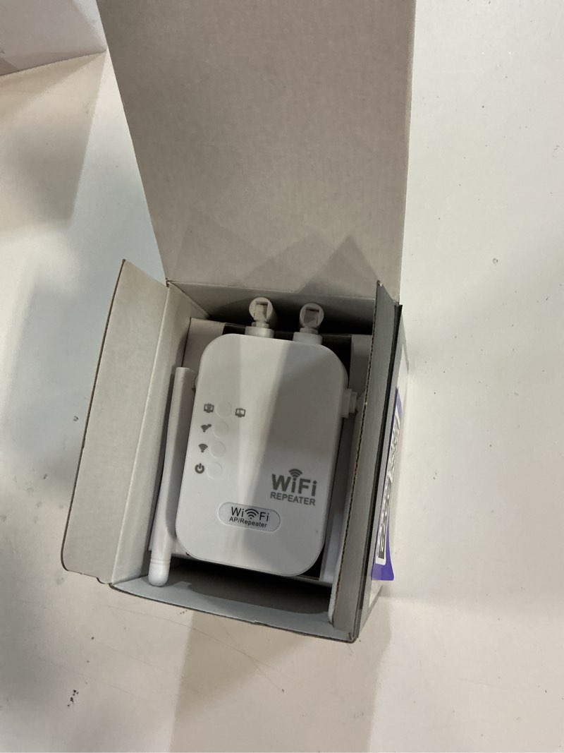 Condition photo showing Good Condition for 2025 WiFi Extenders Signal Booster for Home Long Range Up to 9800 sq. ft & 40 Devices, WiFi Extender Signal Booster, Internet Booster, Long Range WiFi Extender,Quick Setup-Medium Medium-White