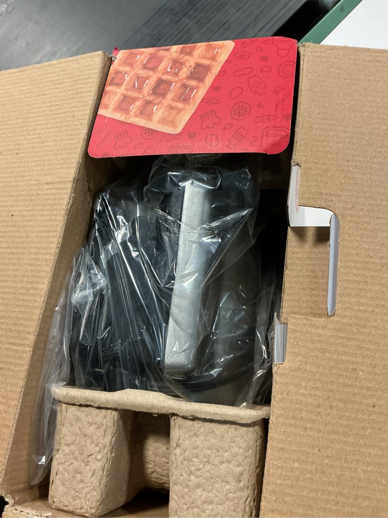 Condition photo showing New/Like New for DASH No-Drip Waffle Maker - Four Waffle Molds, Nonstick Waffle Iron with Quick Heat-Up, Nonstick Surface - Perfect Waffle Maker for Kids and Families, Just Add Batter