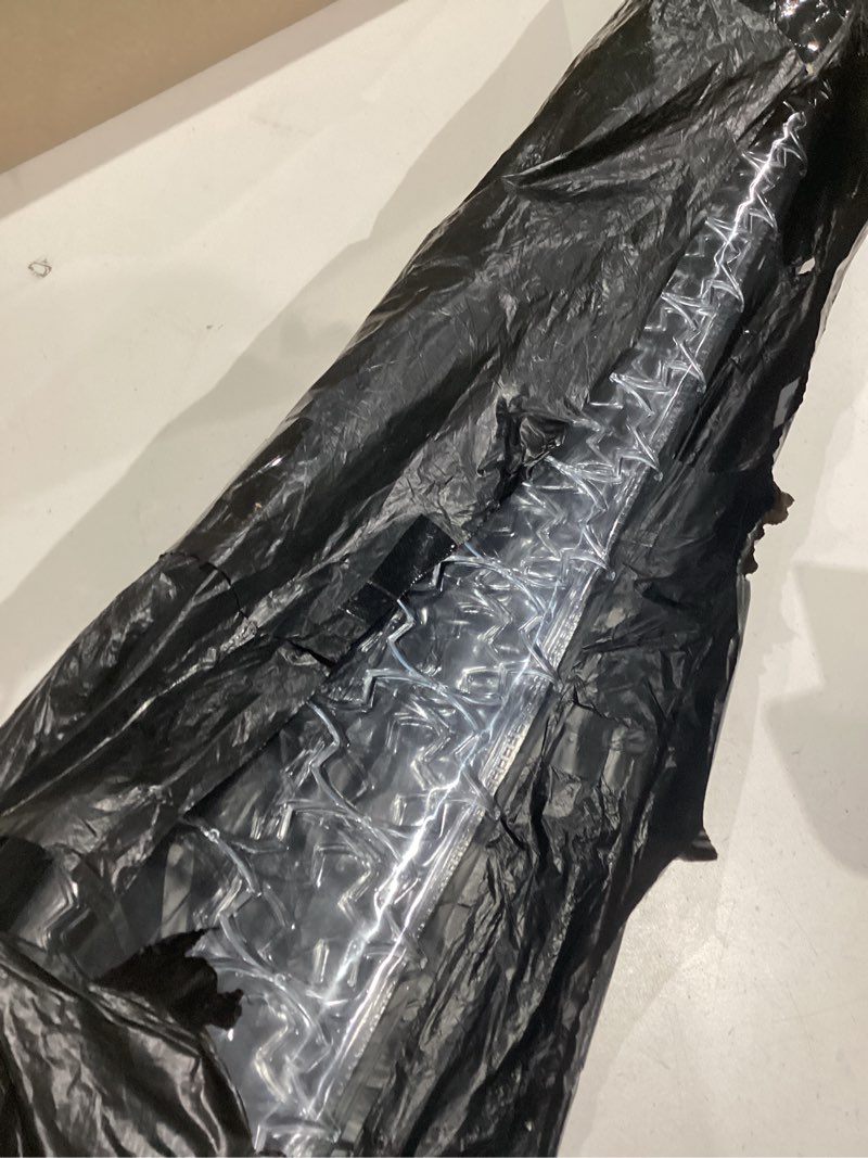 Condition photo showing Good Condition for home must haves clear vinyl plastic premium deluxe pvc ribbed pattern floor runner protector for carpet (27" wide) 2'3" x 1' (runner)