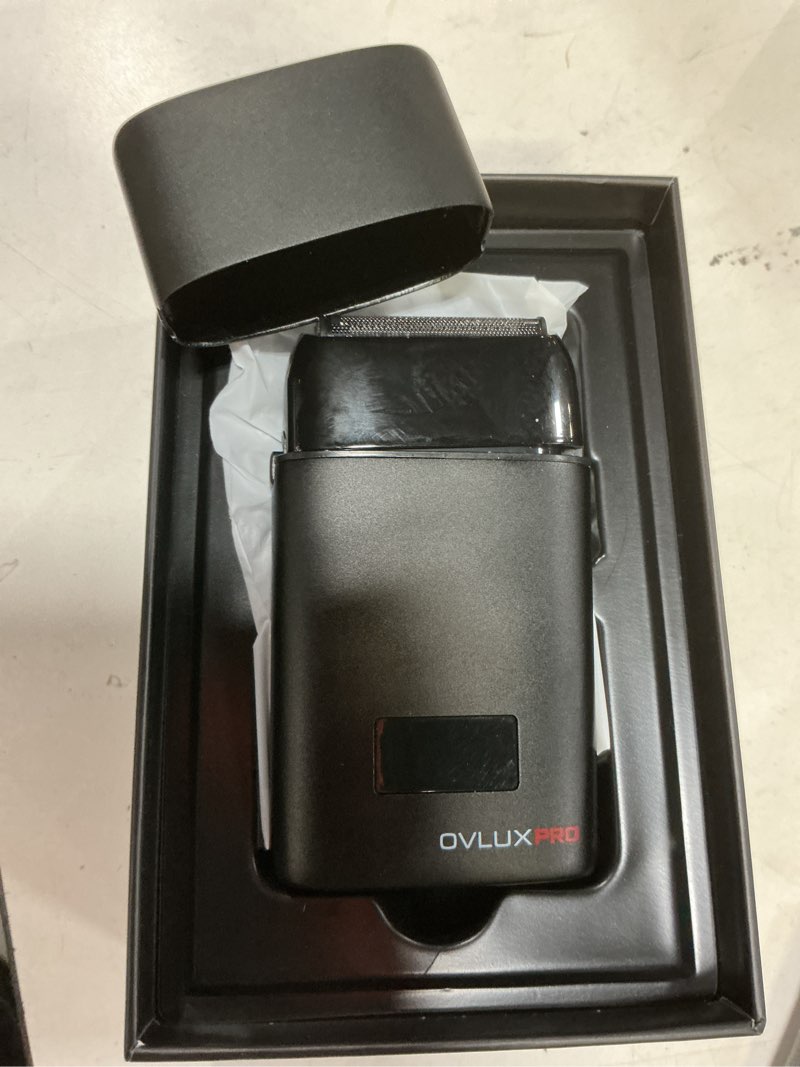 Condition photo showing As Is for metal shell three blades foil shaver for men: dual-foil with trimmer - ideal barber face shavers for bald heads, perfect gifts for men, him, dad, father, husband