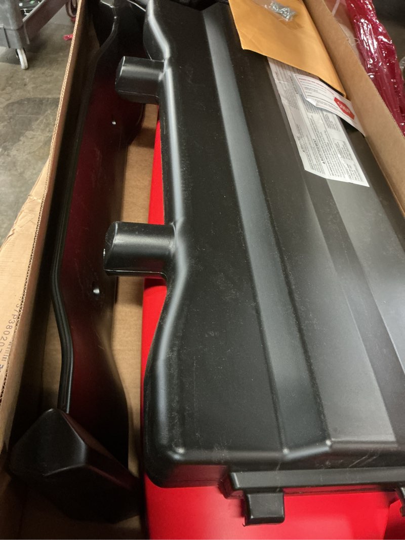 Condition photo showing As Is for delta children sport race car twin bed, red