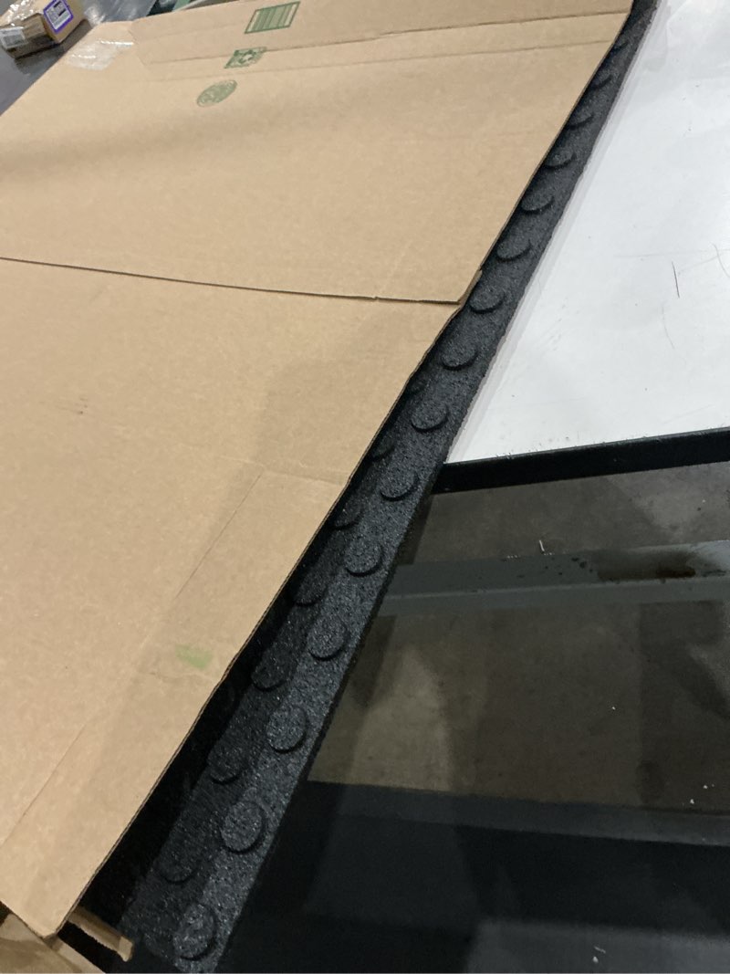 Condition photo showing As Is for mohawk home heavy duty rubber stall mat - gym floor- under dog crate - all purpose utility 2'x3' - 1/2" thick 2' x 3' 1