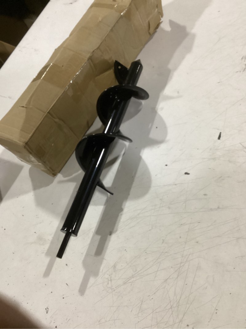 Condition photo showing Good Condition for tcbwfy garden auger drill bit for planting 1.6"x16.5"and 3.5"x16",heavy duty bulb planter tool for digging holes,compatible with 3/8" hex drive drill 1.6"x16.5"+3.5"x16"