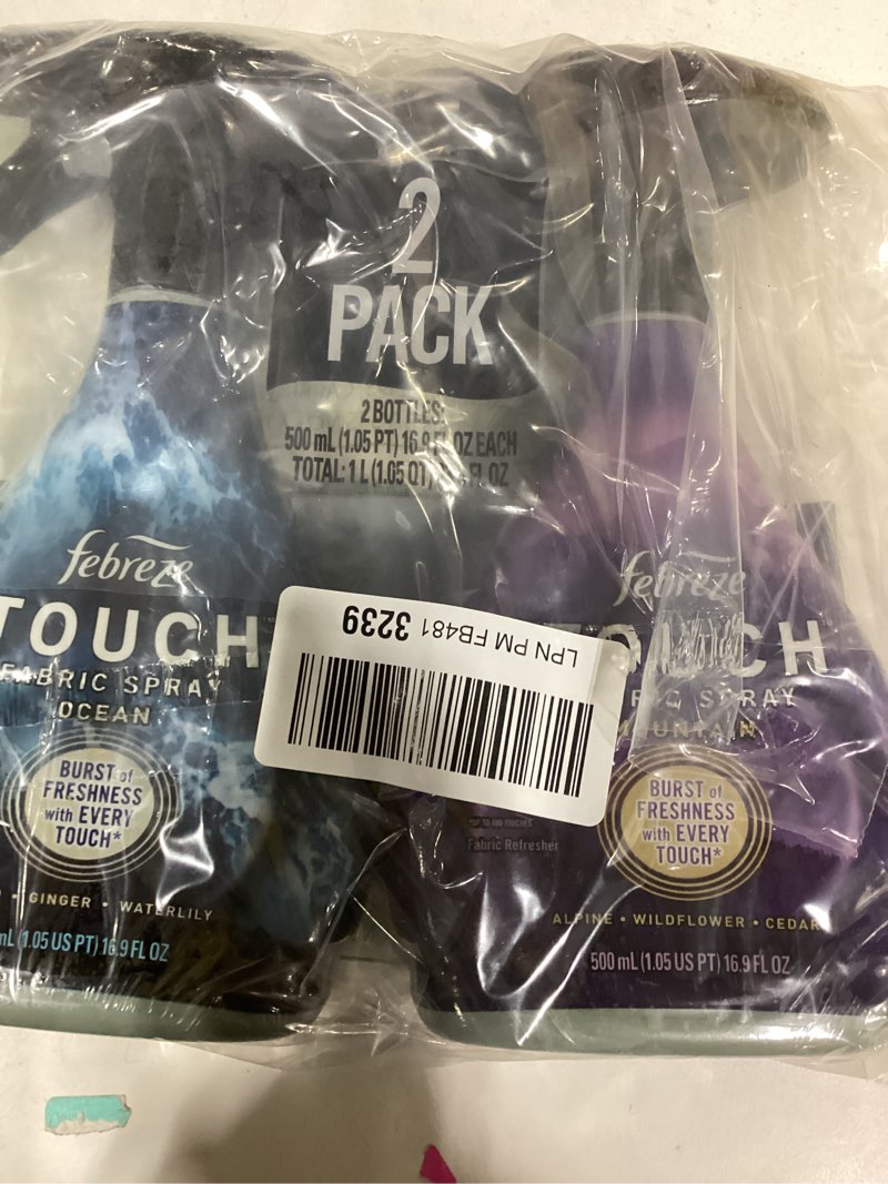 Condition photo showing Good Condition for Touch Fabric Spray, Ocean & Mountain, 16.9 oz, Pack of 2