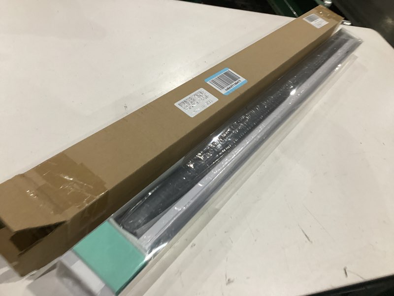 Condition photo showing New/Like New for cordless roller shades blackout blinds for windows room darkening rolled up shades with spring system, uv protection window shades door blinds for home and office (black, 34" w x 72" h) black 34" w x 72" h