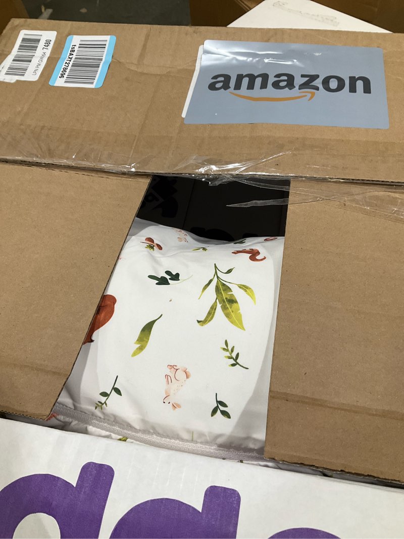Condition photo showing Good Condition for boppy nursing pillow - firm, ergonomic u-shaped bottle and breastfeeding pillow with high lift for comfort and support, spacious surface - neutral plants and animals new nursing pillow neutral plants and animals