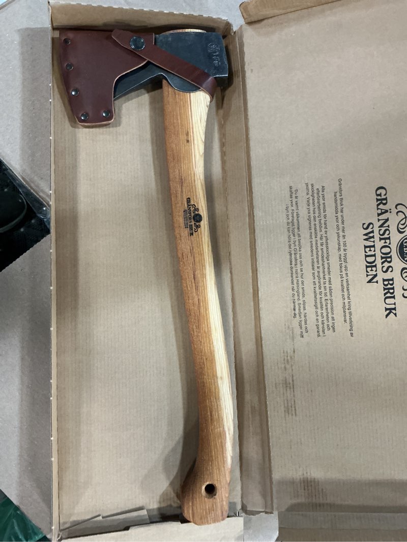 Condition photo showing New/Like New for gransfors bruks small forest axe 19 inch, 420