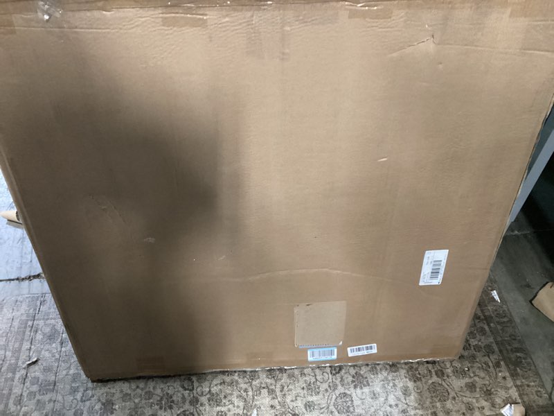 Condition photo showing New/Like New for amazon basics foldable metal platform bed frame with tool free setup, 18 inches high, sturdy steel frame, no box spring needed, twin, black twin 18 inch ( foldable)