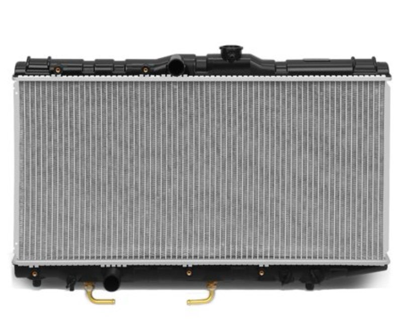 dna motoring oem-ra-539 aluminum radiator for 1988-1992 toyota corolla geo prizm at 89 90 91
