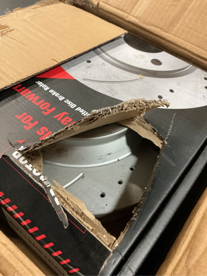 Condition photo showing Good Condition for funire Front Brake Pads And Rotors Kit Compatible With 2002-2005 Chevrolet Trailblazer, GMC Envoy, Automotive Replacement Brake Kits 55069 D882-7759 Geomet Drilled And Slotted Rotors 305mm(12in)