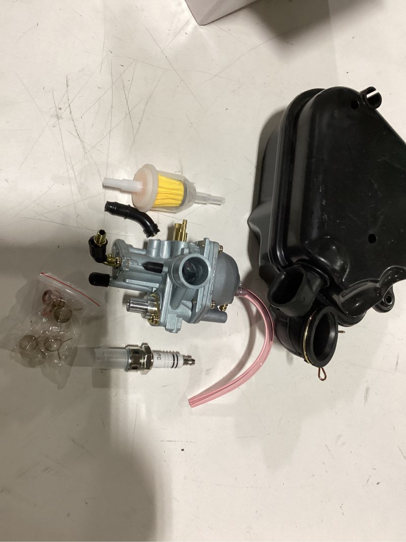 Condition photo showing As Is for Carburetor with Air Filter Box fit for Polaris Predator 50/90, Scrambler 50/90, Sportsman 90 Manual Choke 90cc 100cc Manual choke Carburetor