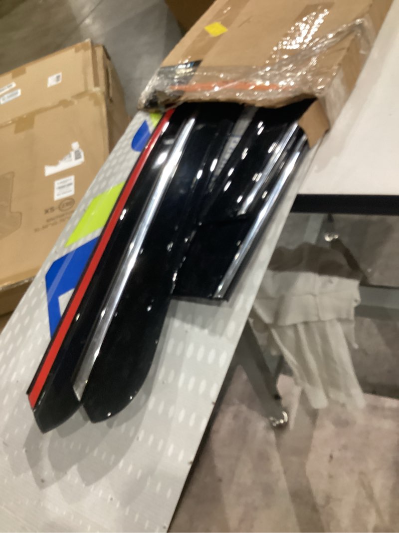 Condition photo showing As Is for auto ventshade [avs low profile rain guards for 2014-2020 nissan rogue | window vent visors, 4 pcs. - smoke w/chrome trim | 794014