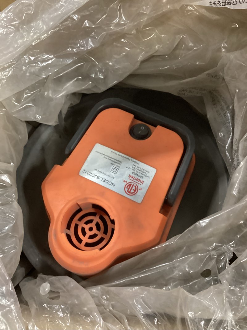 Condition photo showing As Is for Ash Vacuum Cleaner -4 Gallon Fireplace Ash Vac with 800w Powerful Hose Non-Woven Dust Separator | Dry Stove Vacuum for Fireplaces Pellet Grill Wood Stove Fire Pits Orange Orange 15L?4 gallons?