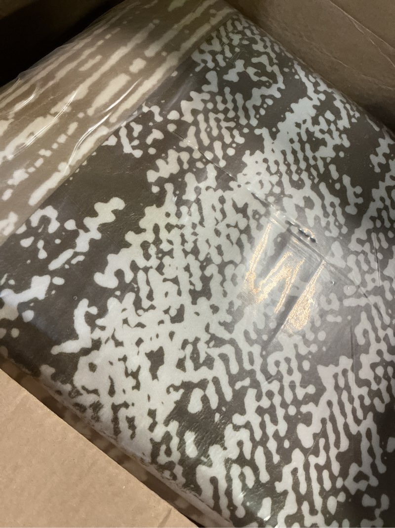Condition photo showing New/Like New for large area rugs,modern geometric patchwork floor decor for bedroom aesthetic carpet, rockwood collection, indoor rugs for living room, dining room, nursery, office, machine washable rug,8x10 ft beige beige 8' x 10' (rectangular)