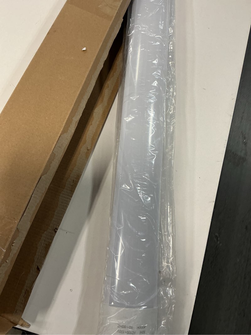 Condition photo showing Good Condition for 2 Packs 3FT LED Batten Light, Ultra-Thin Slim Ceiling Surface Mounted Light, 30W, 4000K, IP20, LED Ceiling Lamp for Garage, Shop, Hallway, Office, Market Plastic 2 PCS