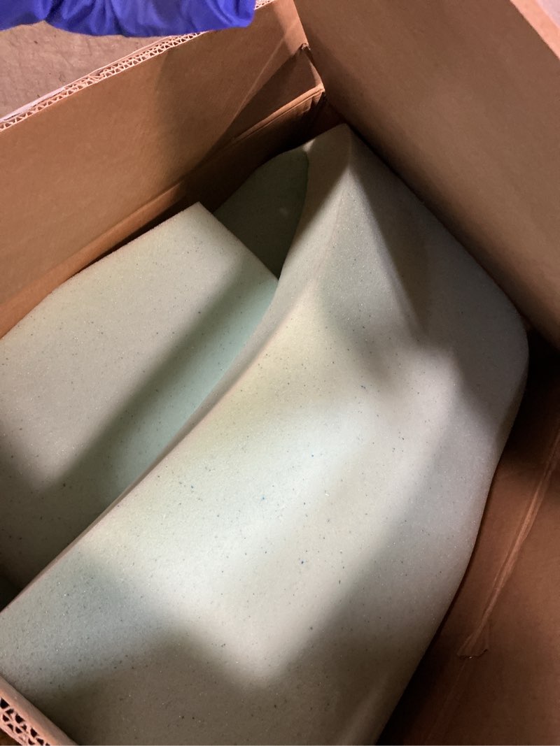 Condition photo showing As Is for serta thermagel cooling, pressure-relieving memory foam mattress topper, 3 inch, king, made in the usa king 79"x75" 3 inch