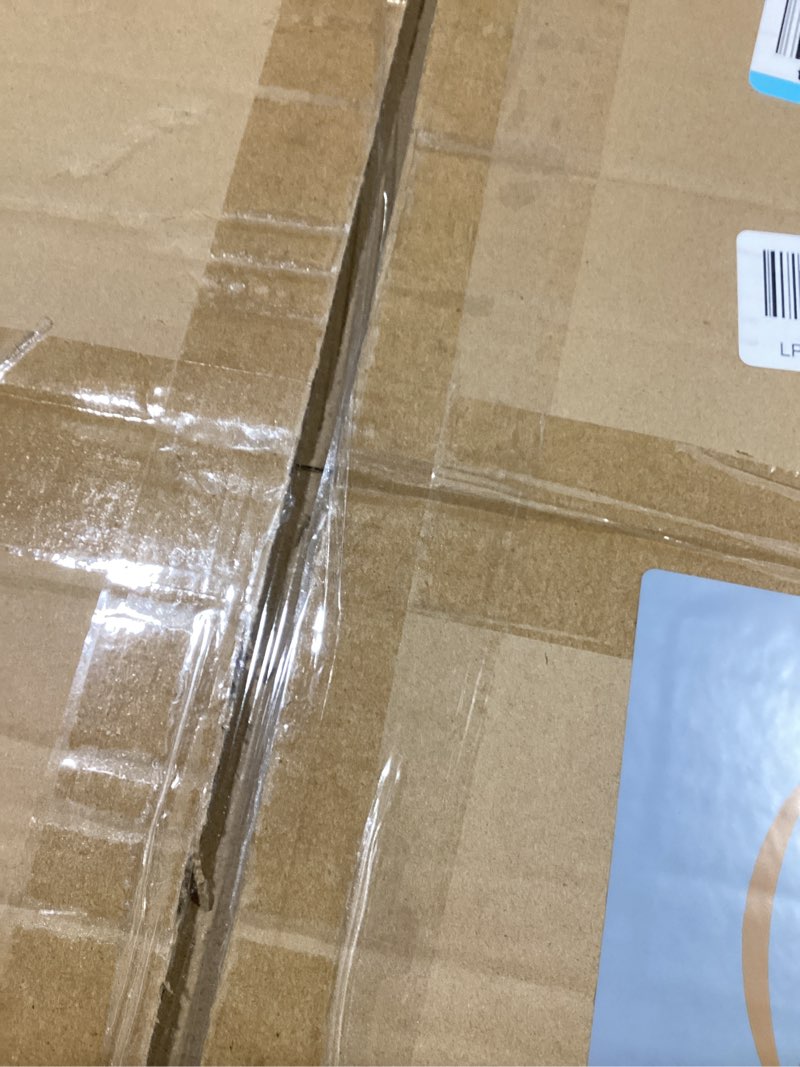 Condition photo showing New/Like New for 2 Pcs Christmas White Spruce Artificial Garland and Wreath Decor, 9 ft Spruce Artificial Garland and 24" Crystal Wreath with LED Mini Lights for Christmas Seasonal Indoor Home Decor