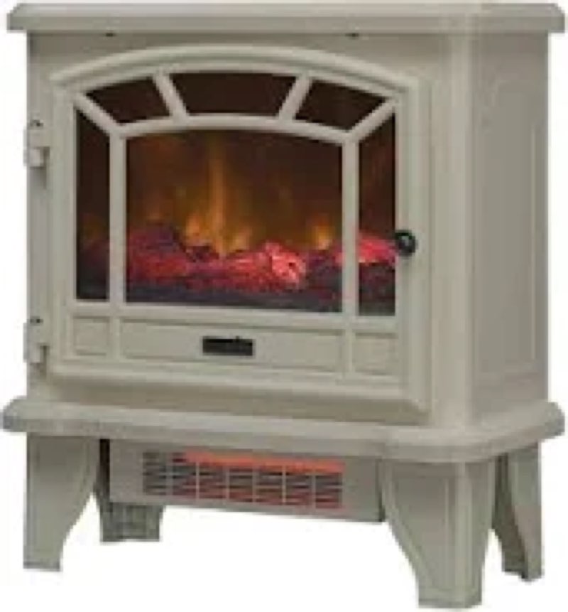 duraflame Infrared Quartz Electric Fireplace Stove Heater, french grey