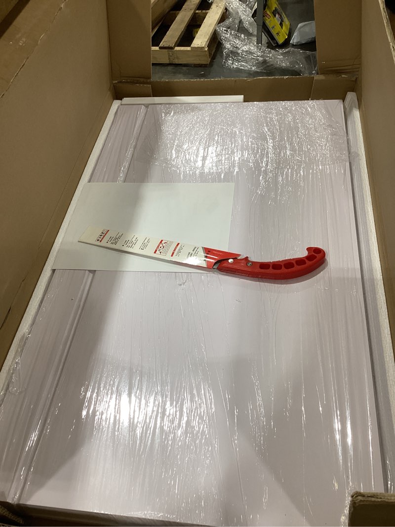 Condition photo showing Good Condition for wire rack covers for shelves, 32*16 inch wires shelf cover, shelfs covers for wire shelving, easy to cut install wires shelf 0.31-inch thick moisture durable shelfs liner for kitchen, pantry white white 32w x 16d