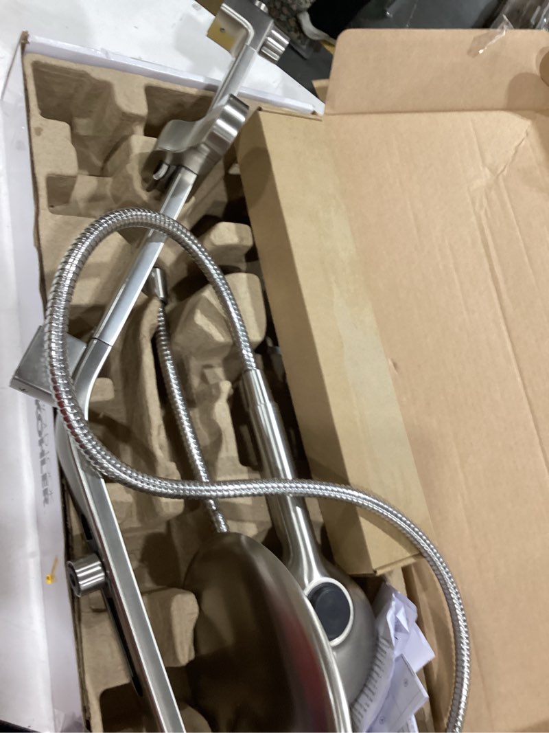Condition photo showing As Is for kohler raindet vibrant brushed nickel 7.94-in shower faucet bar system with 3-way diverter