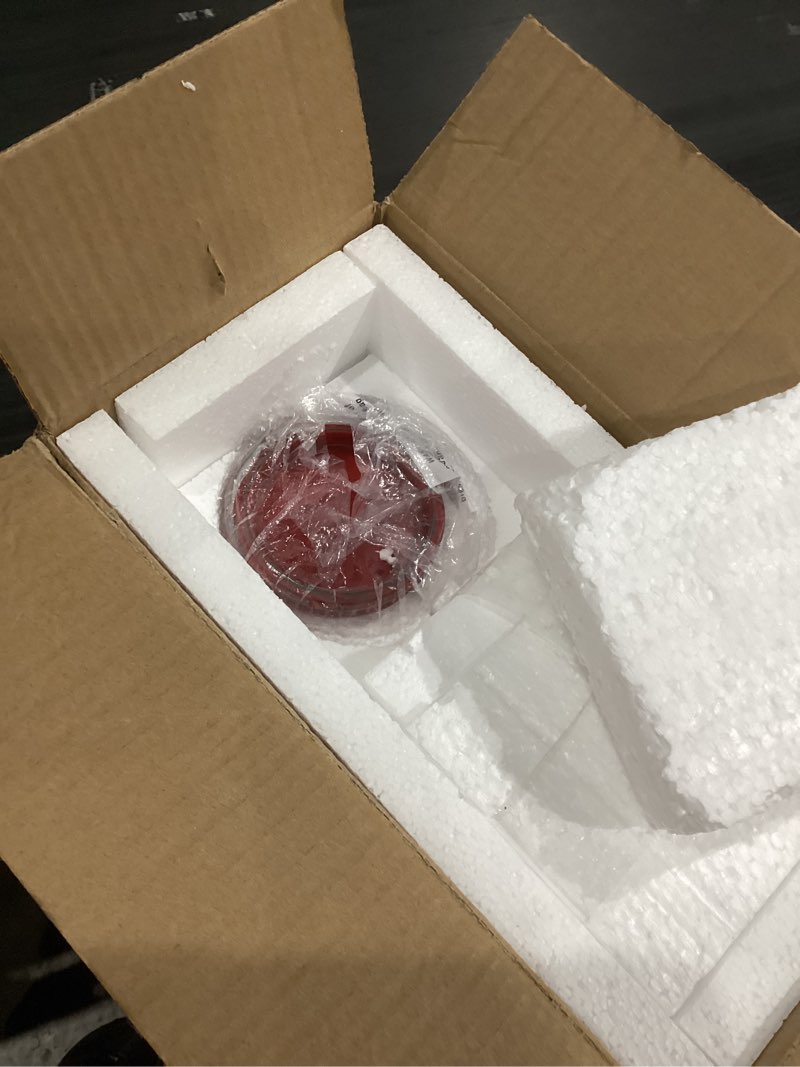 Condition photo showing New/Like New for SOFFEE DESIGN 2 Pcs Antique Resin Pillar Candle Holder Sets, Vintage Cylindrical Candlestick Stand Home Decor for Dining, Living Room, Mantel, Table Centerpiece, Retro Red Candleholder Decor