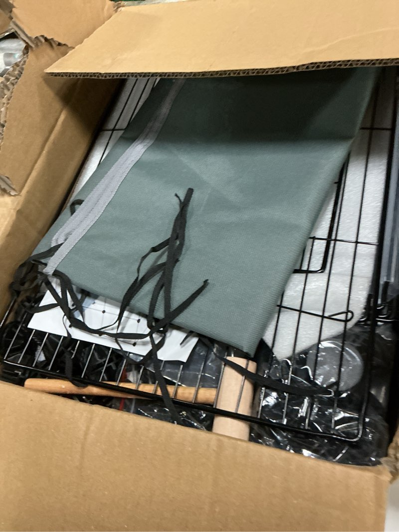 Condition photo showing Good Condition for 32 panels small animal playpen, 48" x 32" x 24" transparent playpen with waterproof mat,plastic enclosure,puppy play pen for chicken,pet fence for guinea pigs,bunny,ferrets,hamsters,hedgehogs indoor 32 plastic panels 48"l x 32"w x 24"h