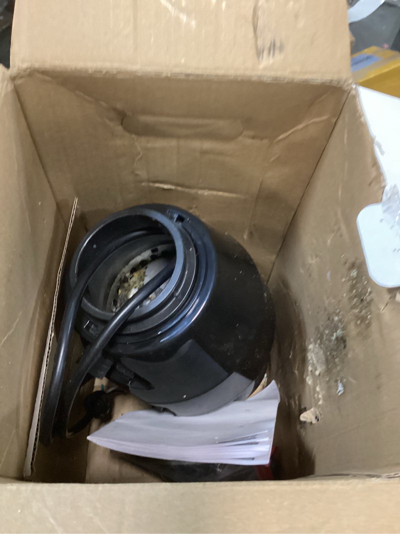 Condition photo showing As Is for Waste Maid 10-US-WM-258-3B Garbage Disposal Anti-Jam Stainless Steel Food Waste Grinding System, 1/2 HP Mid Duty, Black 1/2 HP Mid Duty Grinding System
