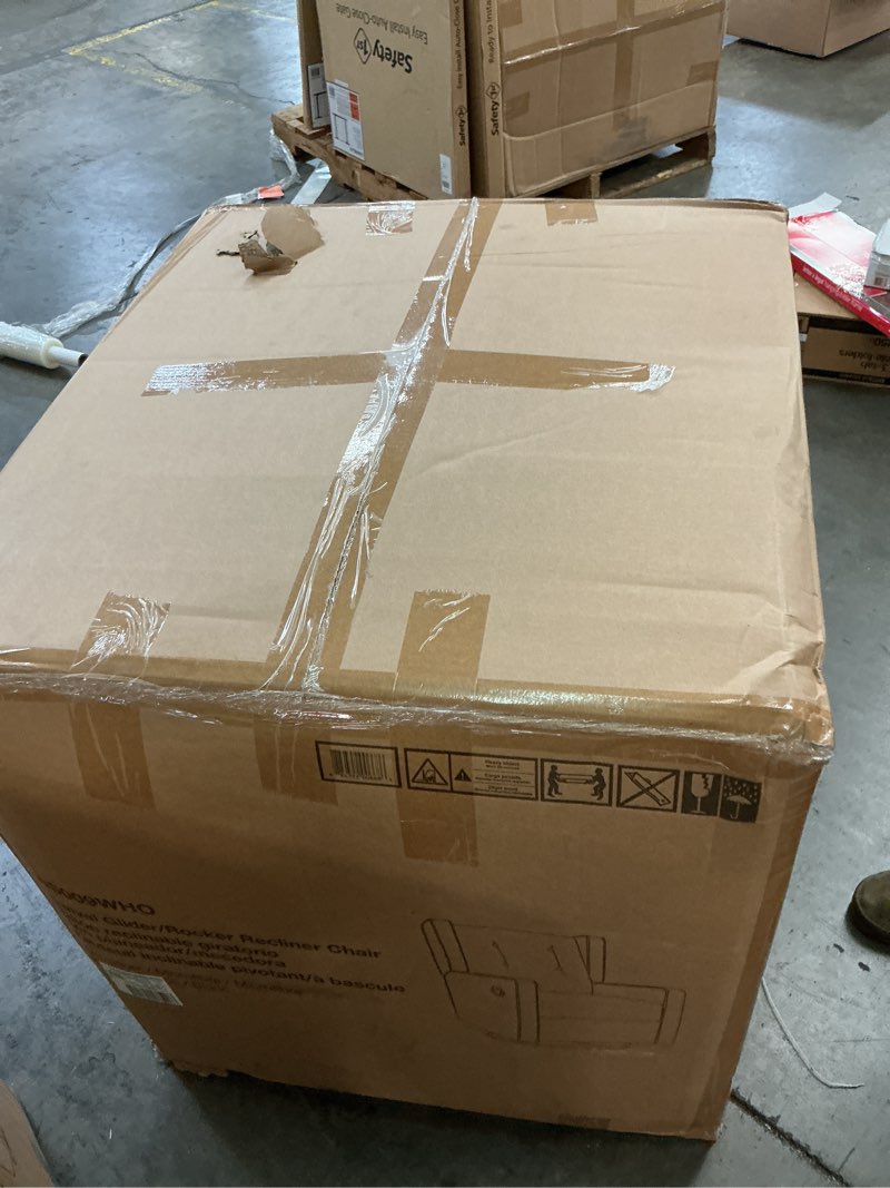 Condition photo showing New/Like New for baby relax mikayla 4-in-1 nursery swivel recliner glider, white