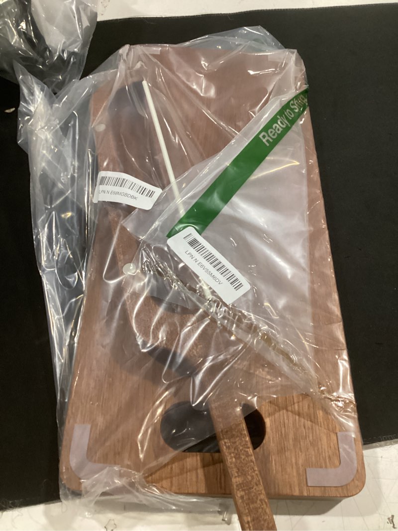 Condition photo showing Good Condition for sourdough bread slicer set – premium ebony cutting board with bread groove, curved handle knife, magnetic storage, adjustable thickness for artisan homemade loaves