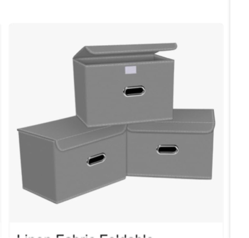 29L Nonwoven Storage Box Drawer Fabric Storage Box Square Lidless Clothes Storage Sundries Organizer