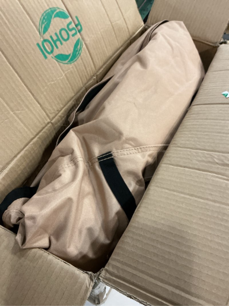 Condition photo showing Good Condition for ULTCOVER Round Patio Table and Chair Set Cover - Outdoor Heavy Duty 600D Waterproof Furniture Cover 60 inch 60"(D)x28"H Brown