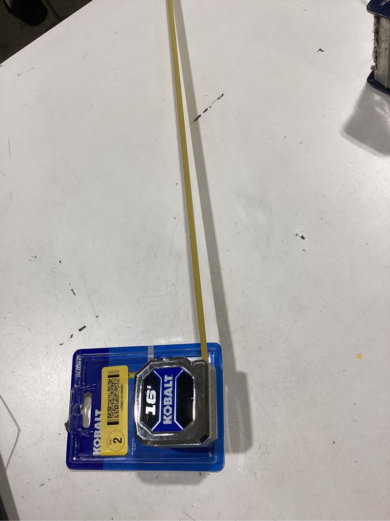 Condition photo showing As Is for kobalt chrome 16-ft tape measure