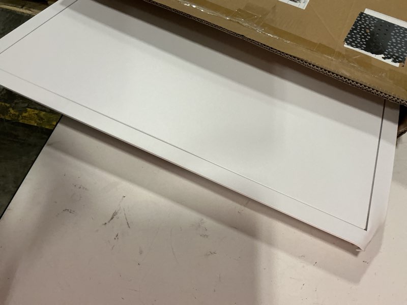 Condition photo showing As Is for access panel for drywall, 24 x 24 inch with lock and key, for ceiling, electrical conduits, heavy duty metal steel access door (white)